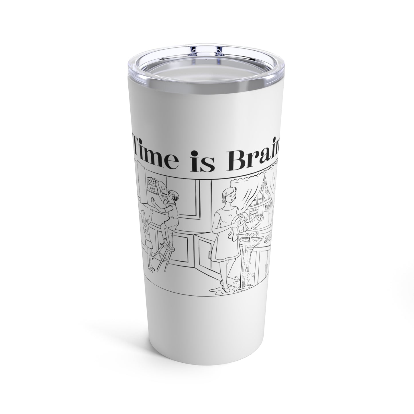 Time Is Brain Classic Tumbler
