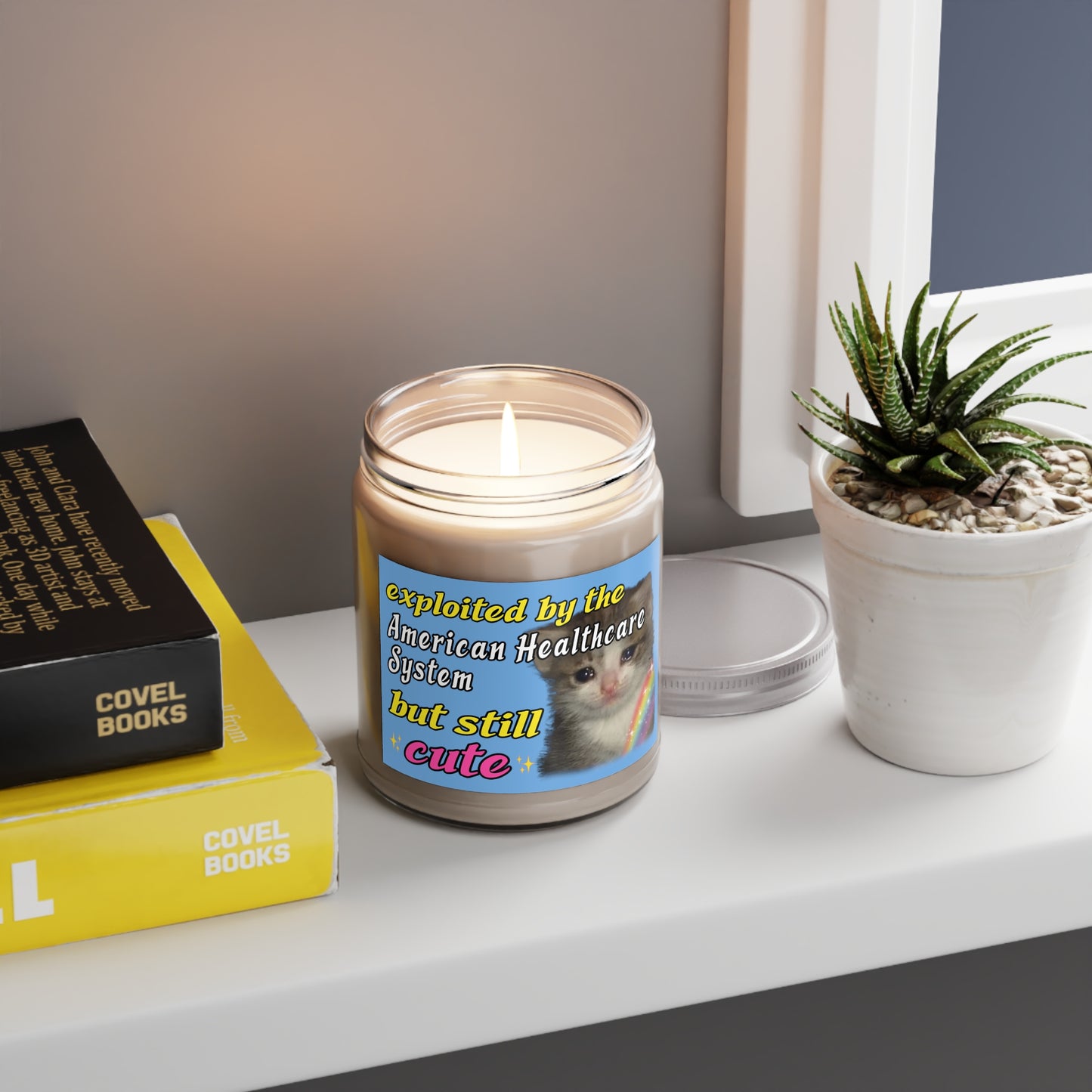Exploited By The American Healthcare System Cat - Scented Candle
