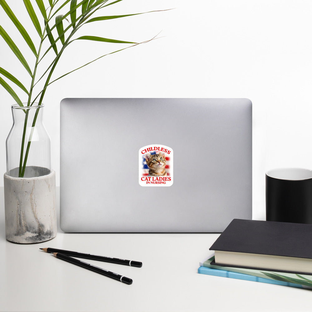 Childless Cat Ladies In Nursing Sticker