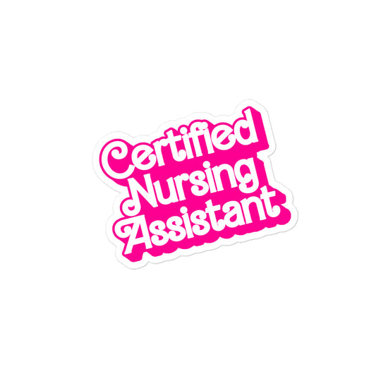 Barbie Certified Nursing Assistant Sticker