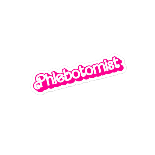 Barbie Phlebotomist Sticker