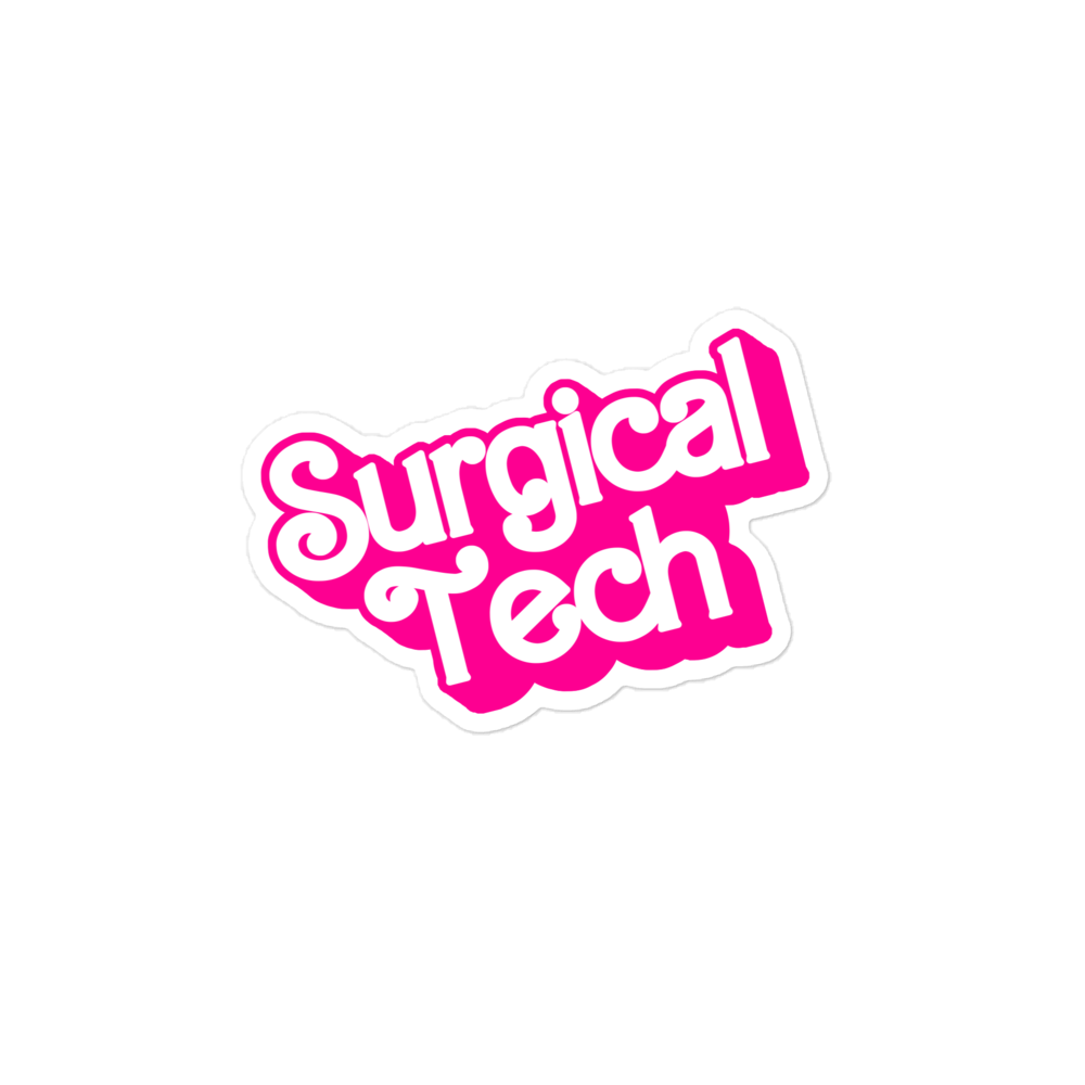 Barbie Surgical Tech Sticker