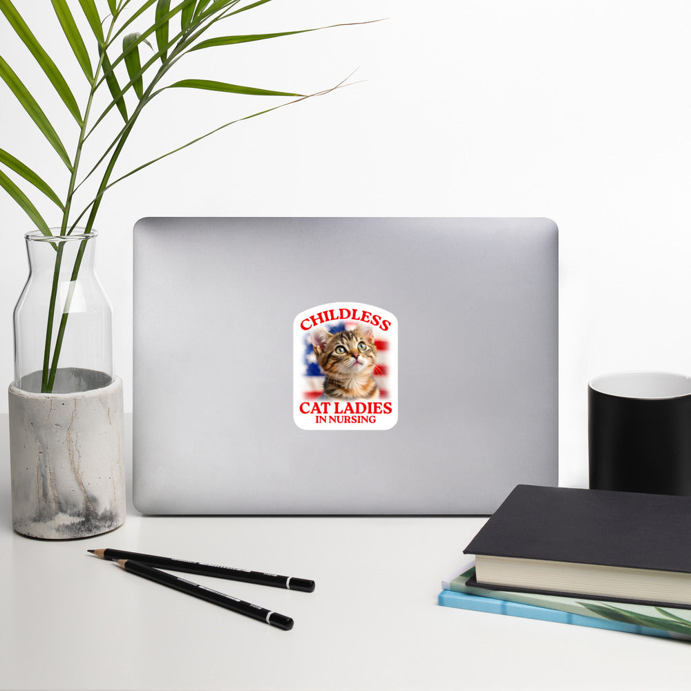 Childless Cat Ladies In Nursing Sticker