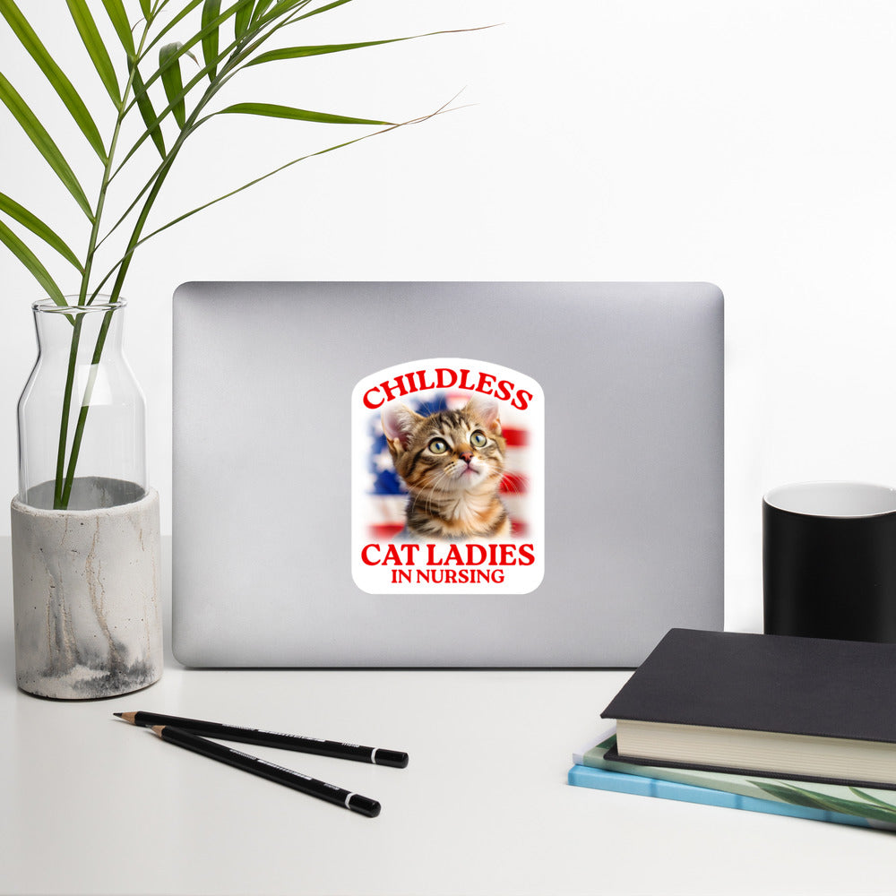 Childless Cat Ladies In Nursing Sticker