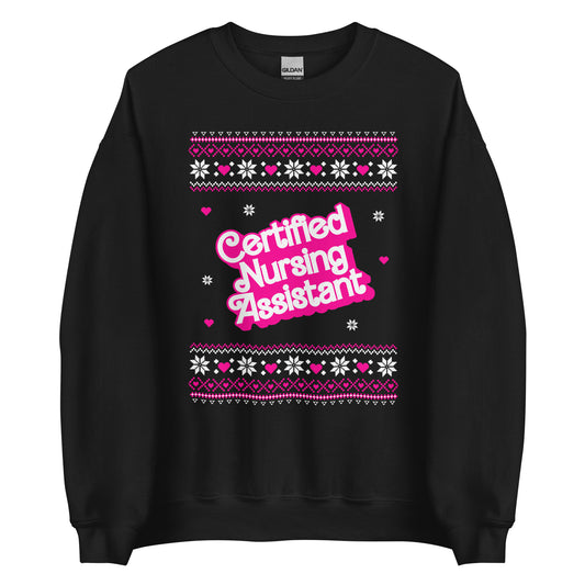 Barbie Certified Nursing Assistant Ugly Christmas Sweater
