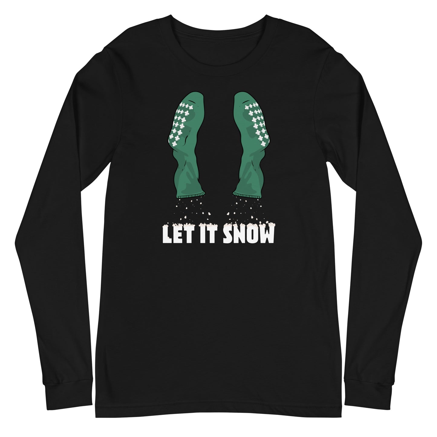 Let It Snow Granny Glitter Long Sleeve Tee