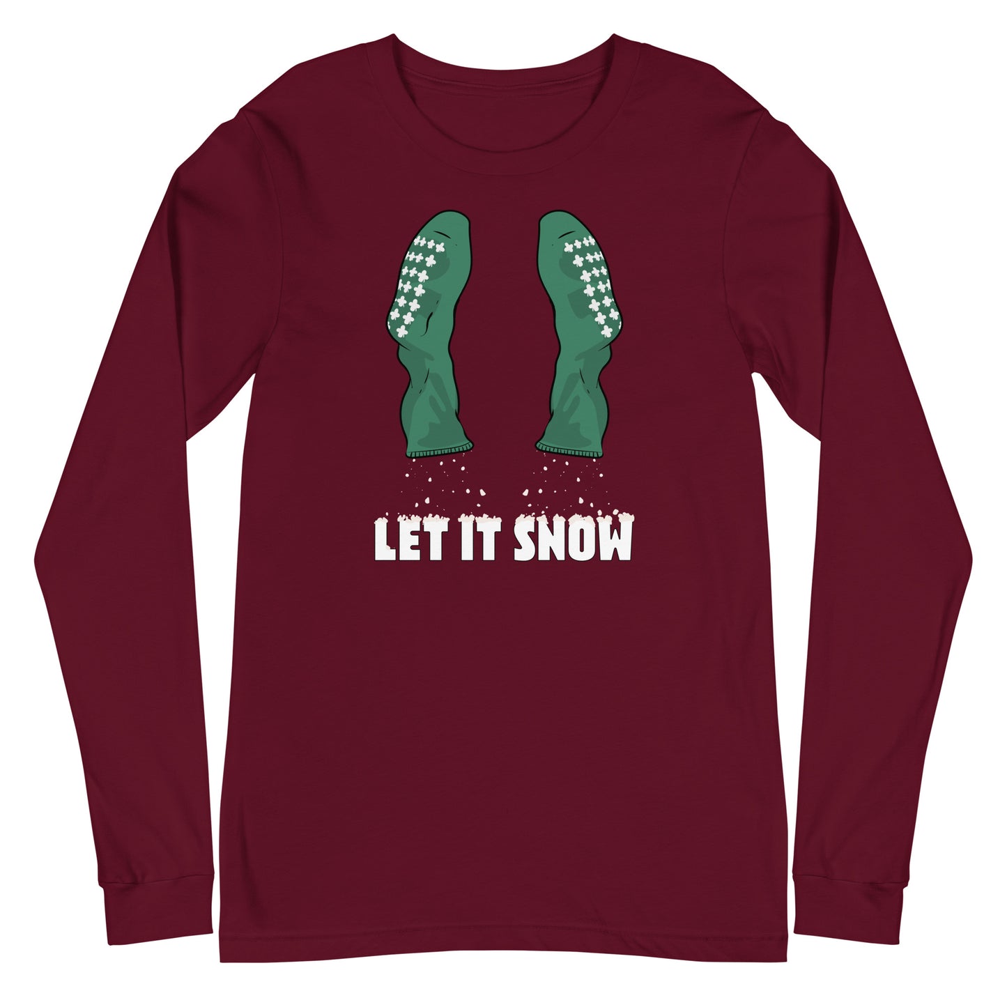 Let It Snow Granny Glitter Long Sleeve Tee