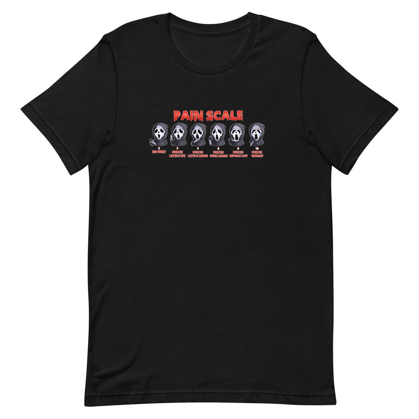 Ghostface Pain Scale Tee