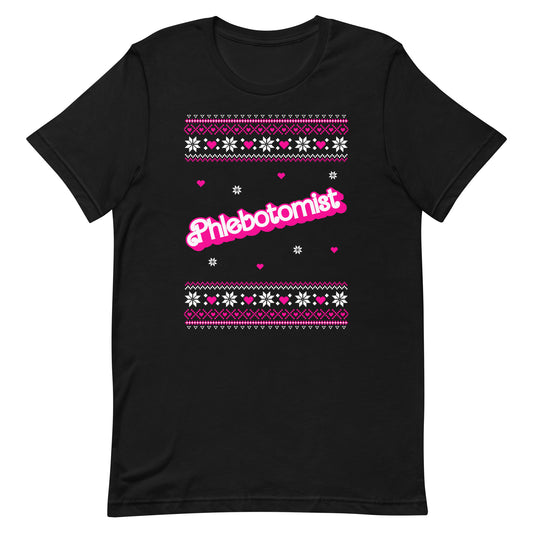 Barbie Phlebotomist Christmas T-shirt