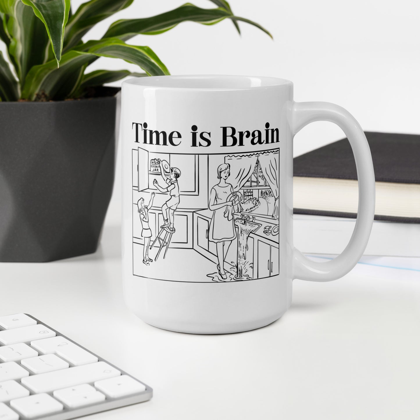 Time Is Brain Classic Mug