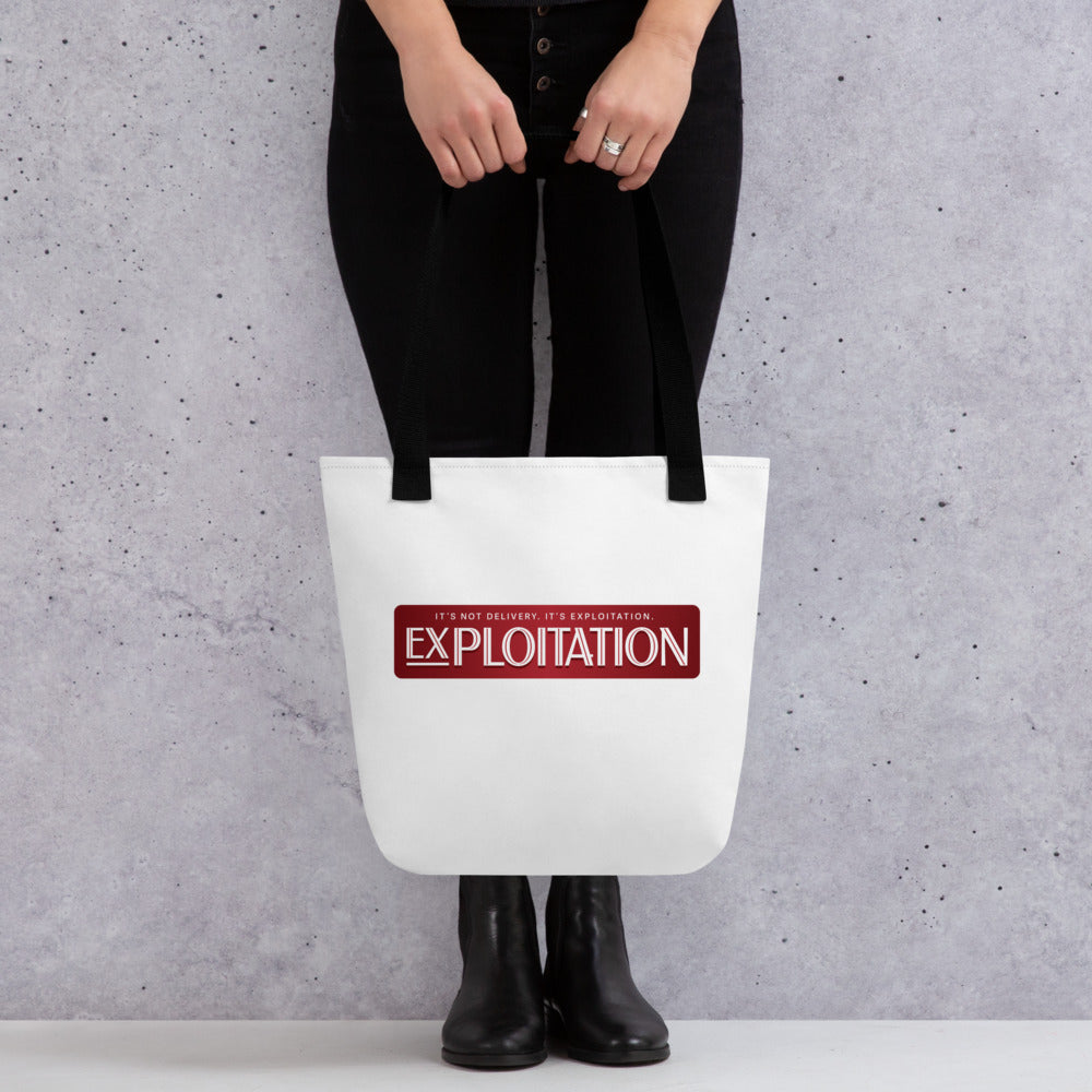 Exploitation Tote bag