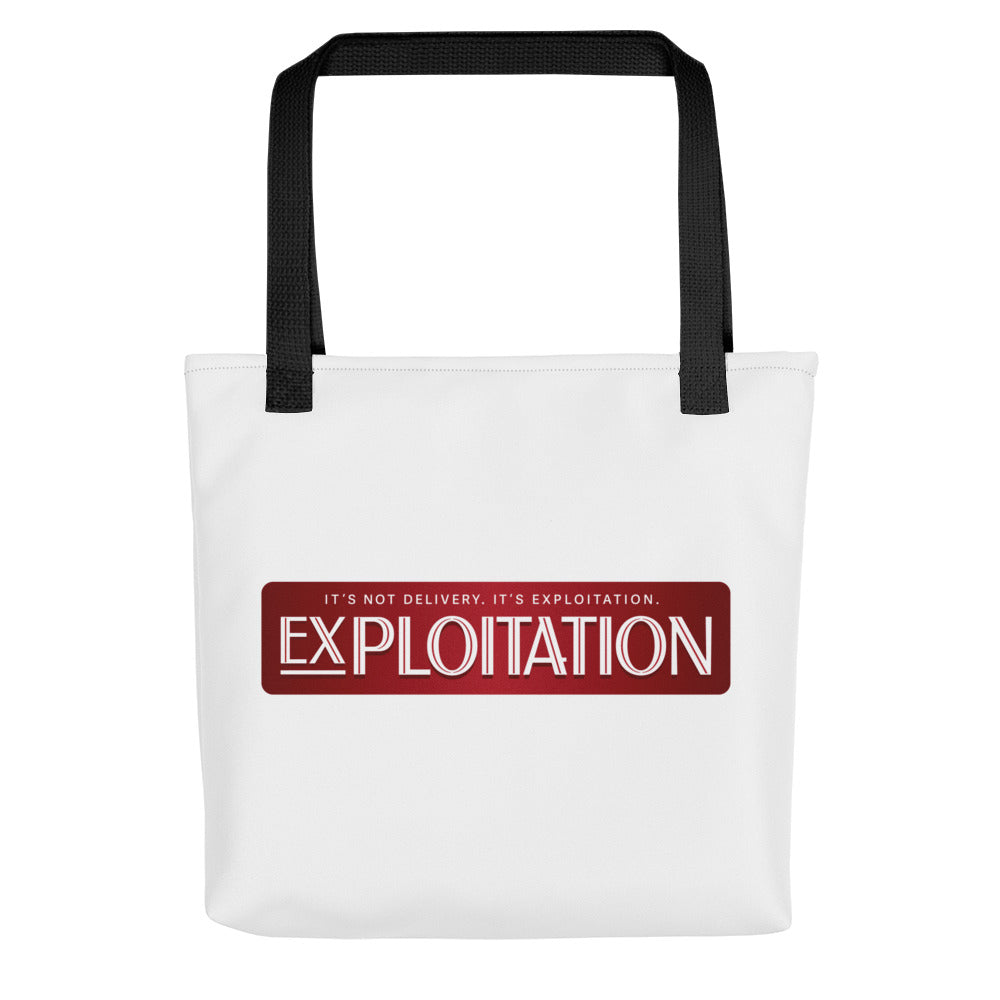 Exploitation Tote bag