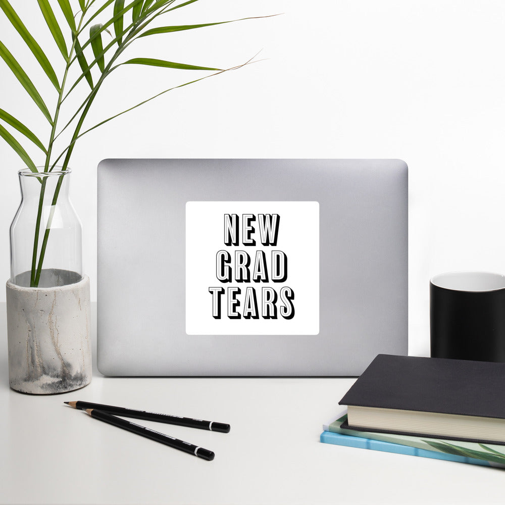 New Grad Tears Sticker