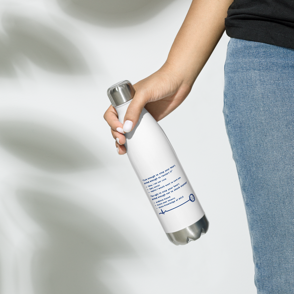 Too ugly to stop your heart (entire tweet) Water Bottle