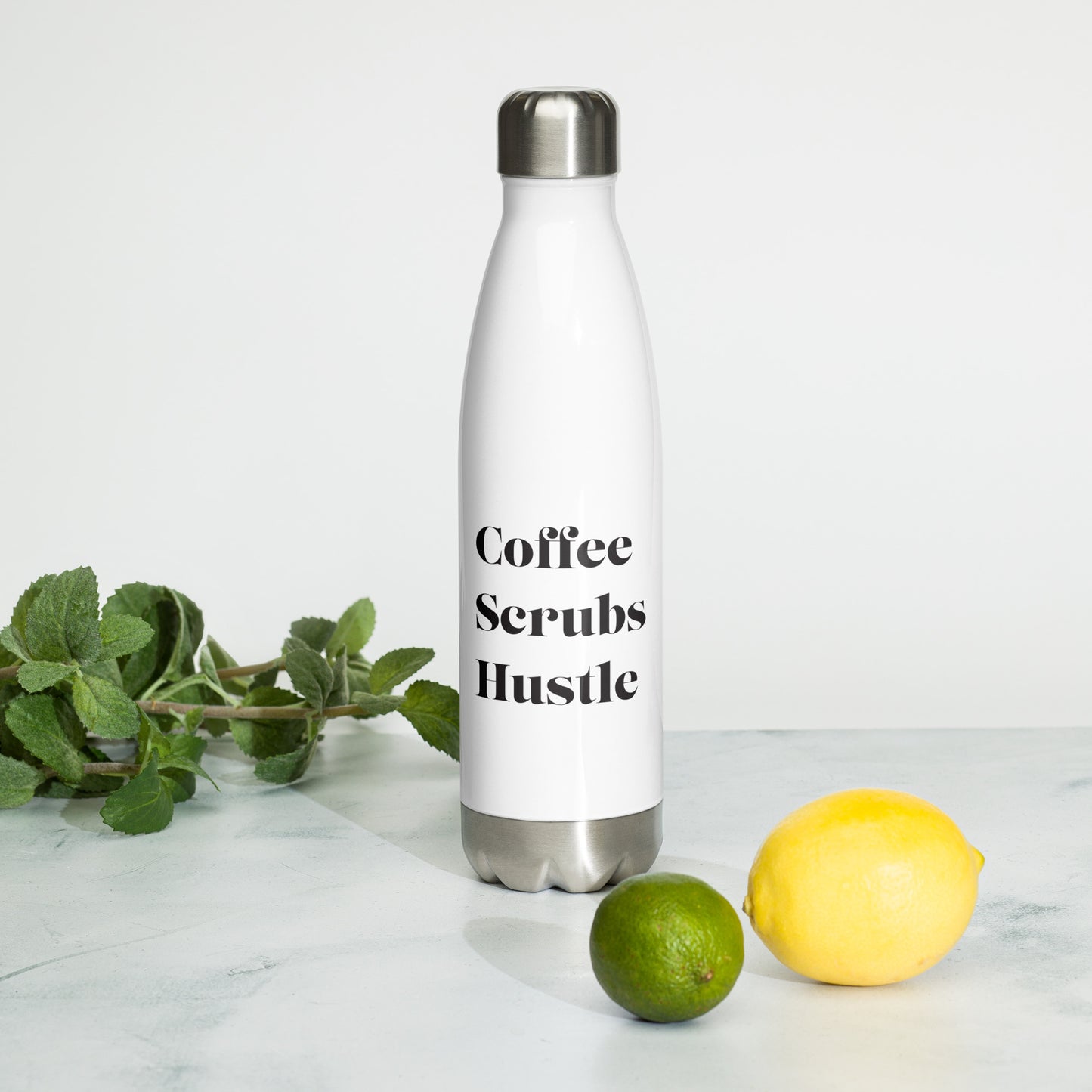 Coffee Scrubs Hustle Water Bottle