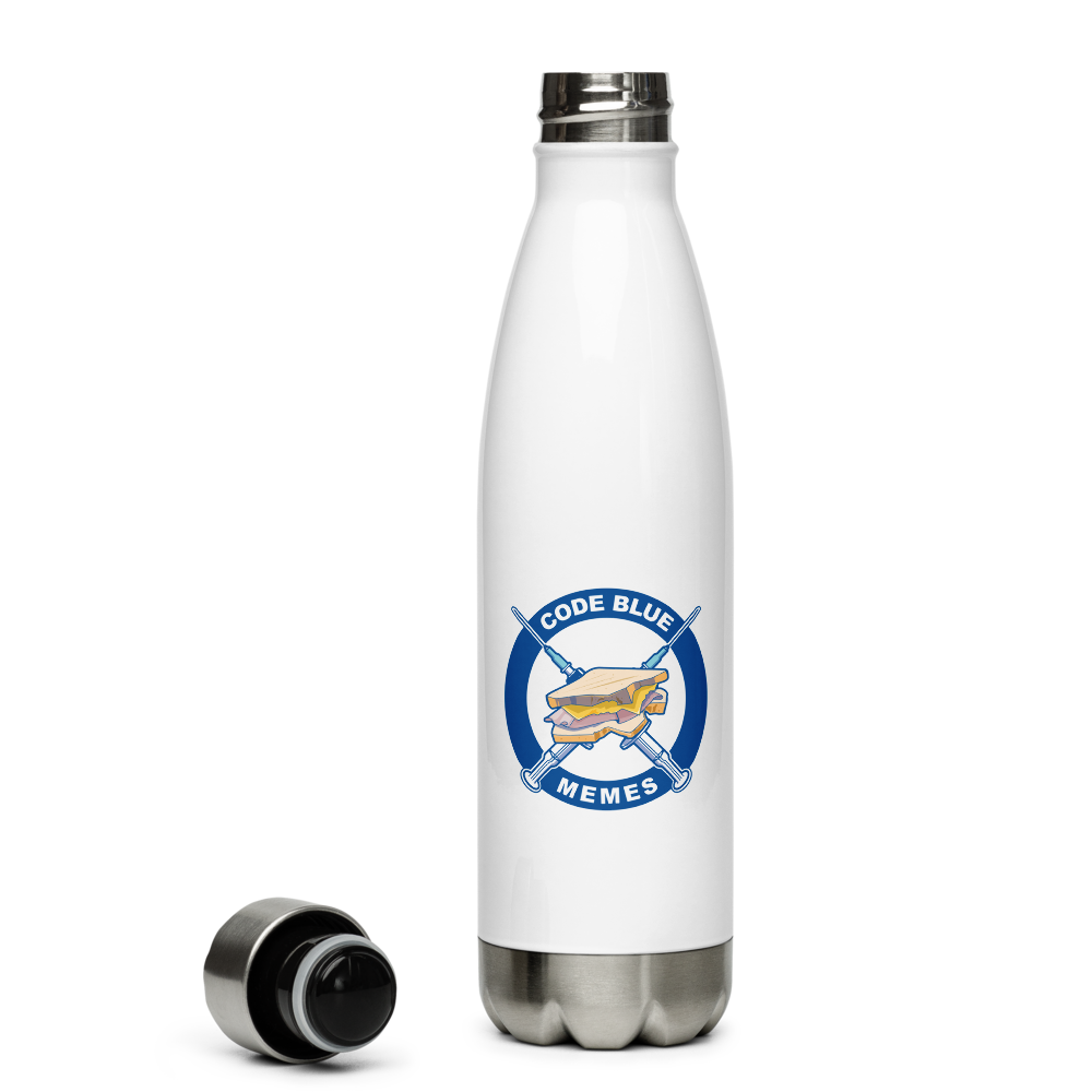 Classic Code Blue Memes Water Bottle