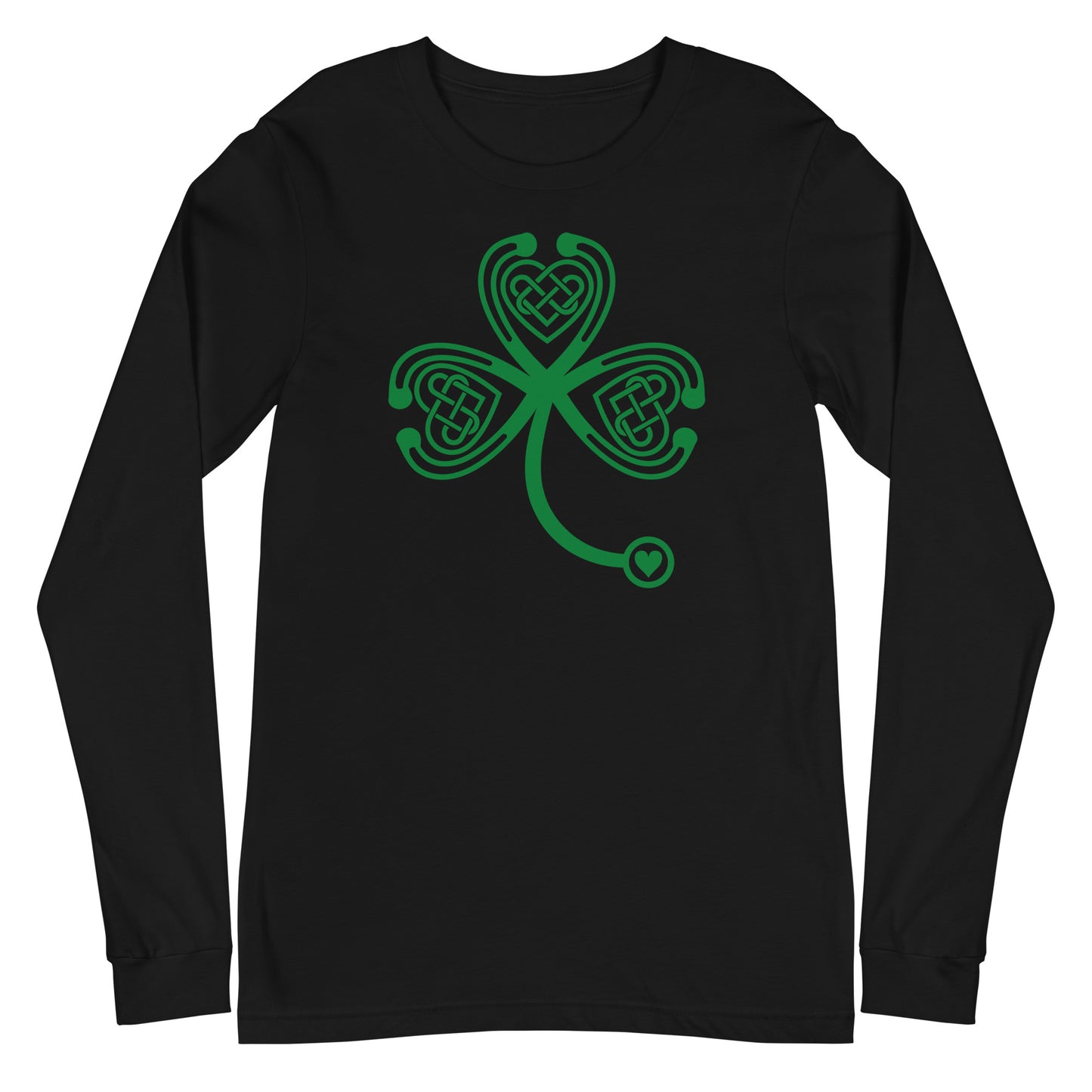Stethoscope Shamrock Long Sleeve Tee