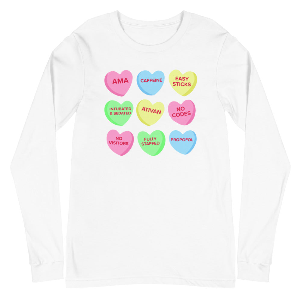 Candy Hearts Long Sleeve Tee