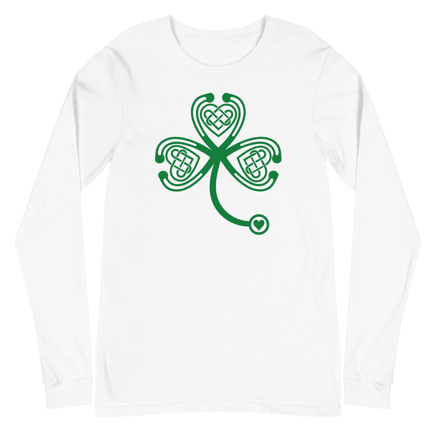 Stethoscope Shamrock Long Sleeve Tee