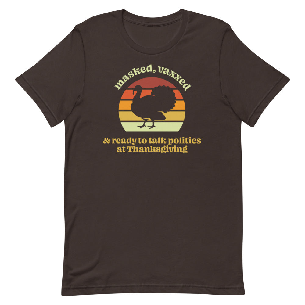 Masked & Vaxxed Thanksgiving Tee
