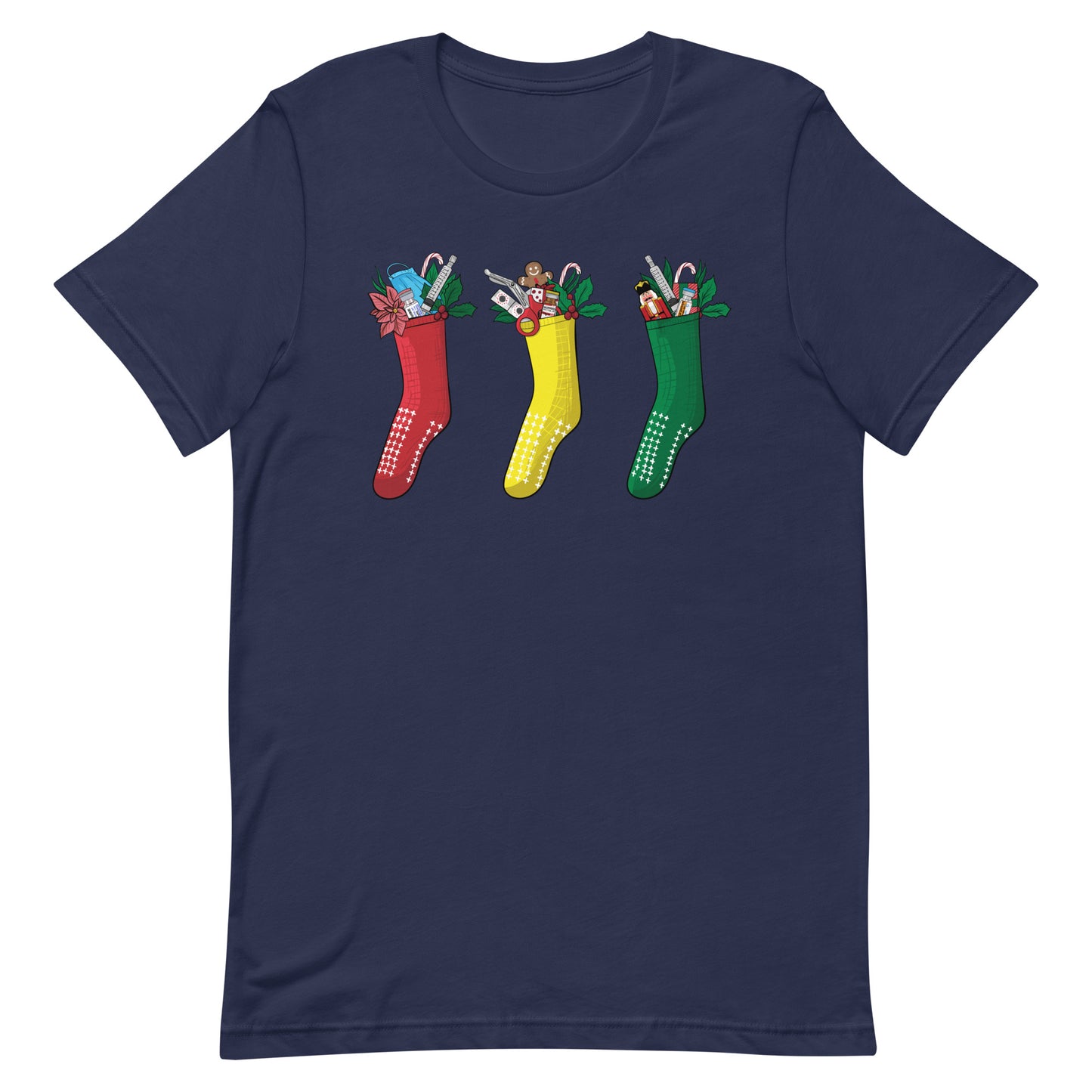 Grippy Christmas Stockings Tee