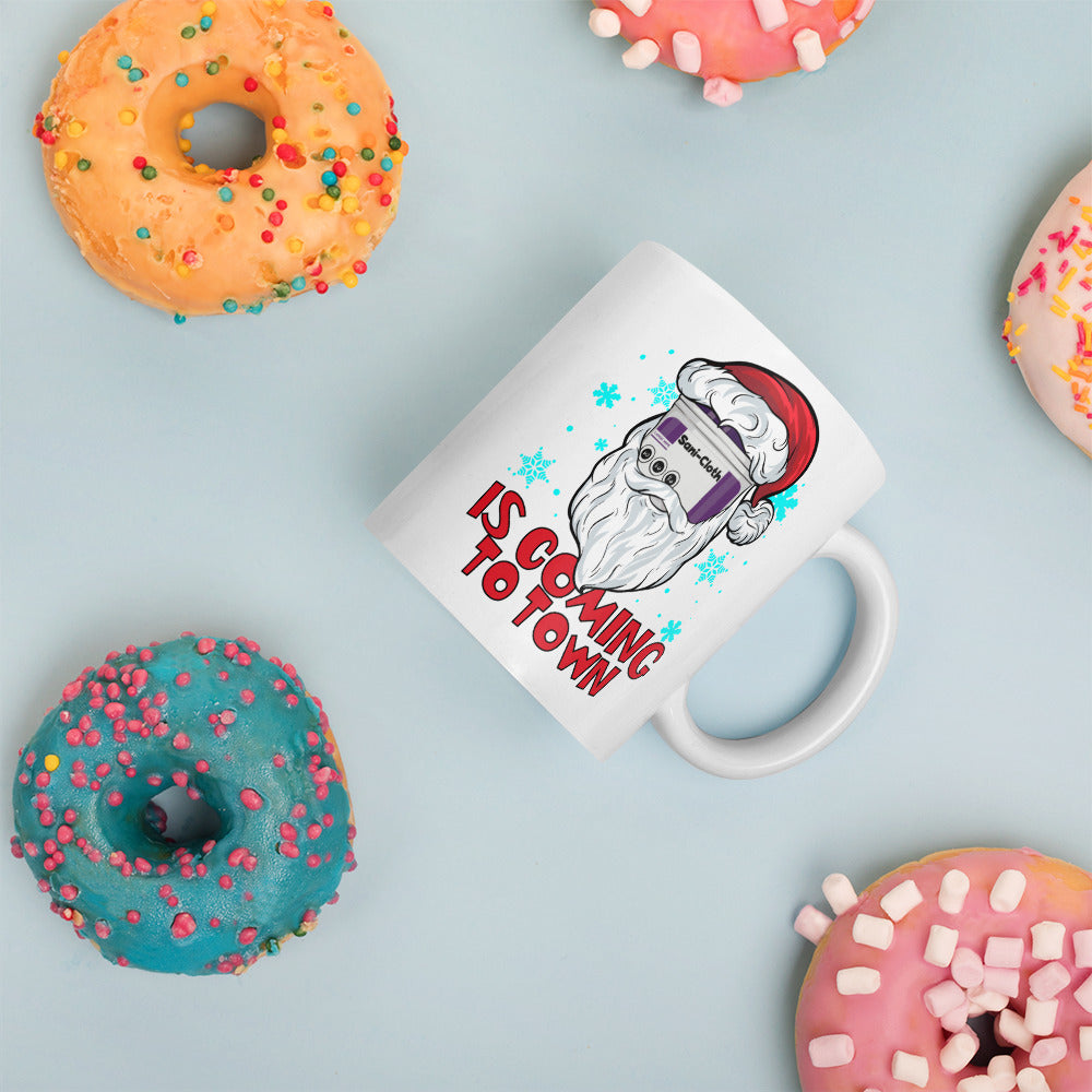 Sani Cloth is Coming to Town Mug