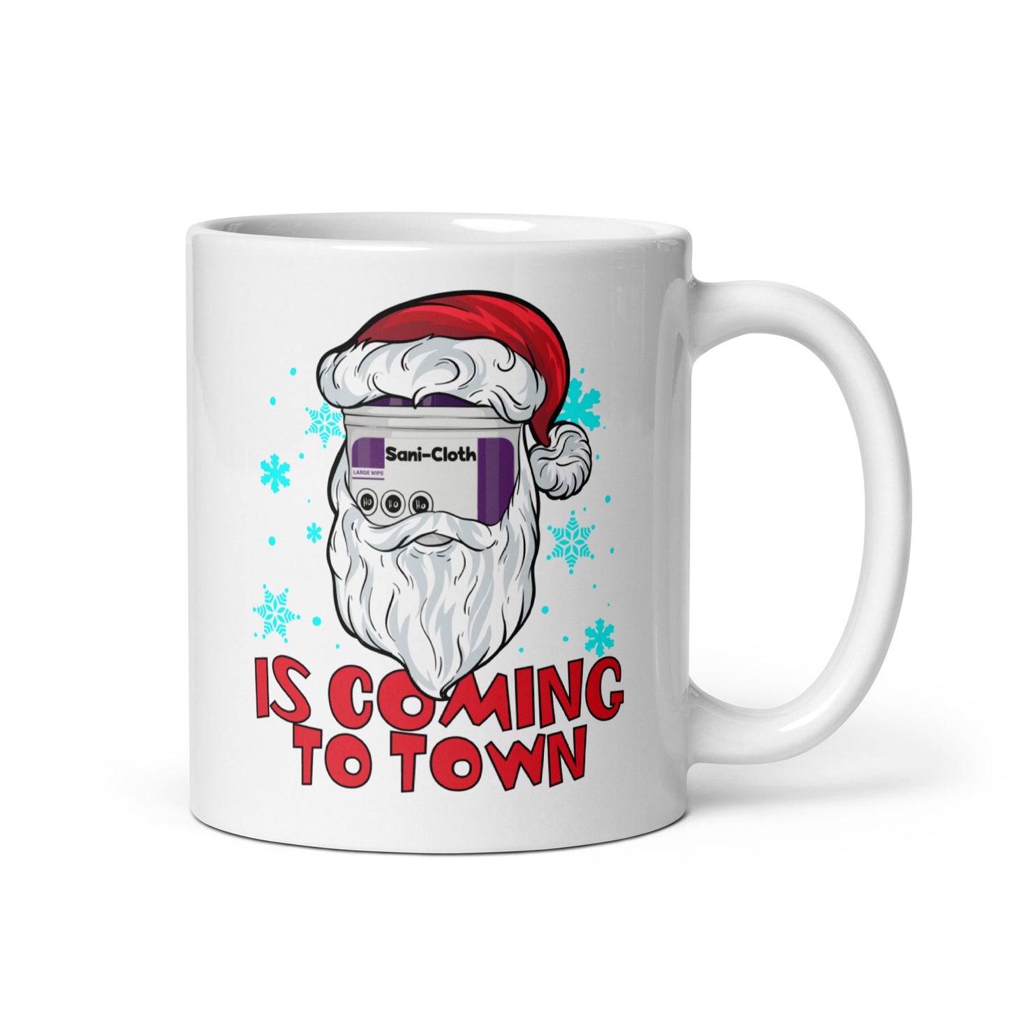 Sani Cloth is Coming to Town Mug