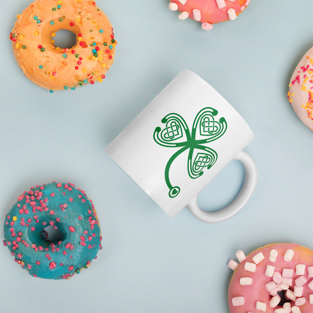 Stethoscope Shamrock Mug