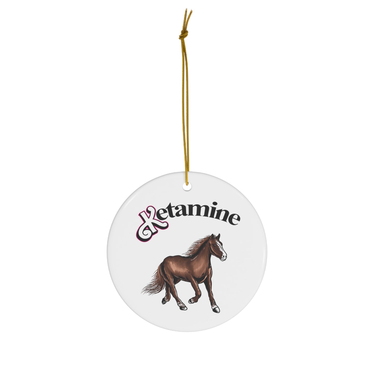 Ketamine Horse Christmas Tree Ornament