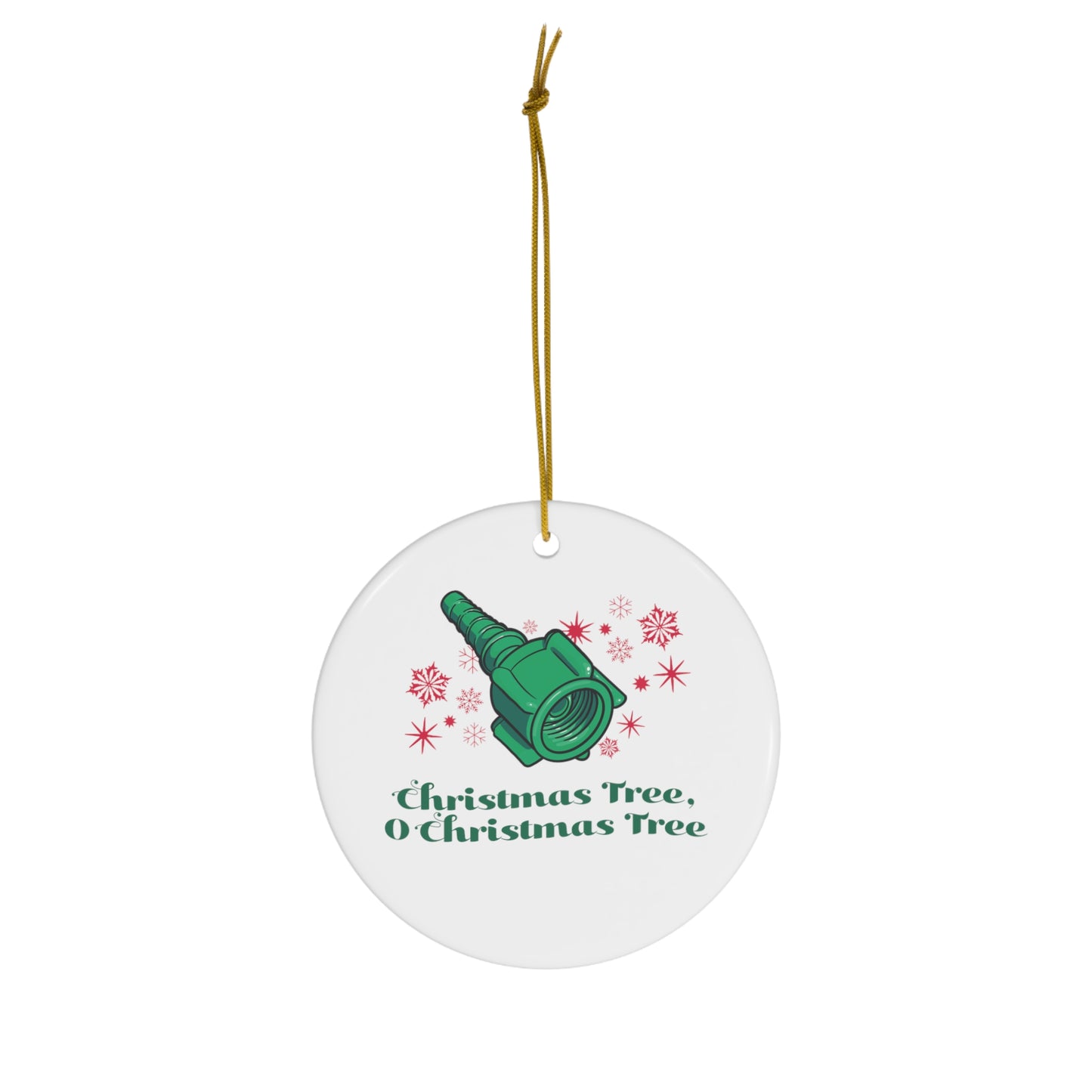 Nut and Nipple Christmas Tree Ornament