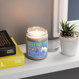 I'd Leave AMA For My Cat, Cat Portrait - Scented Candle