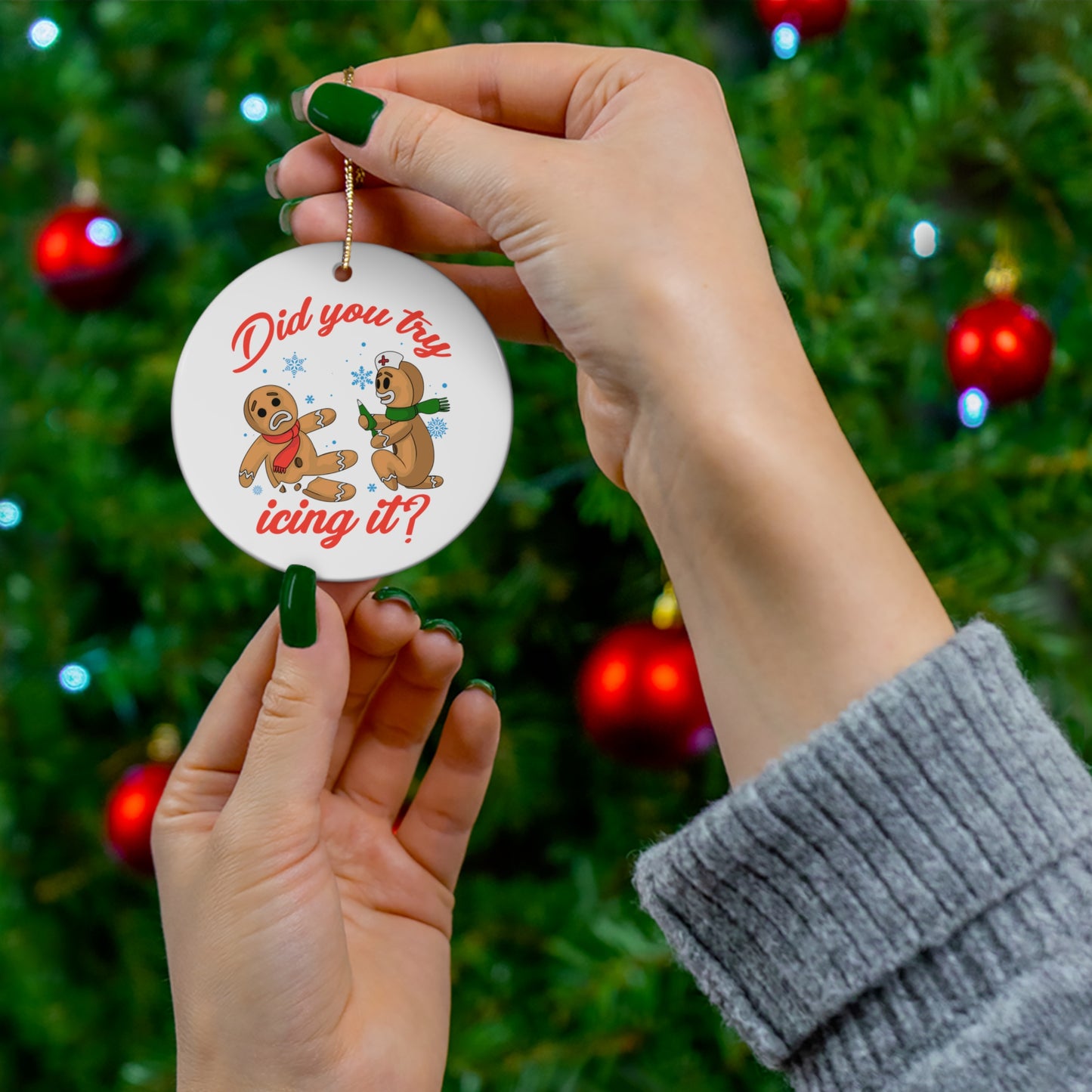 Did You Try Icing It? Christmas Tree Ornament
