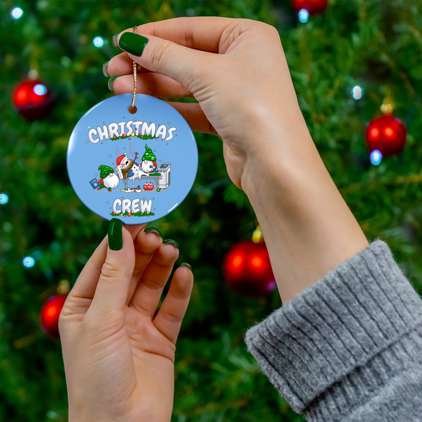 Christmas Crew Christmas Tree Ornament