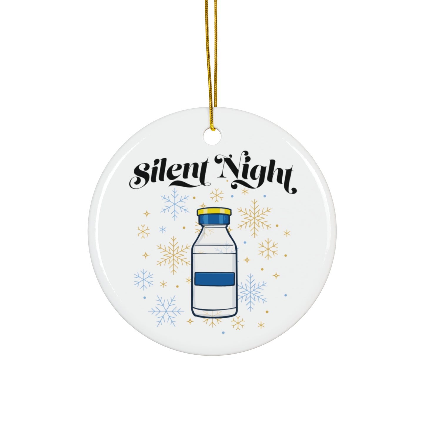 Silent Night Christmas Tree Ornament