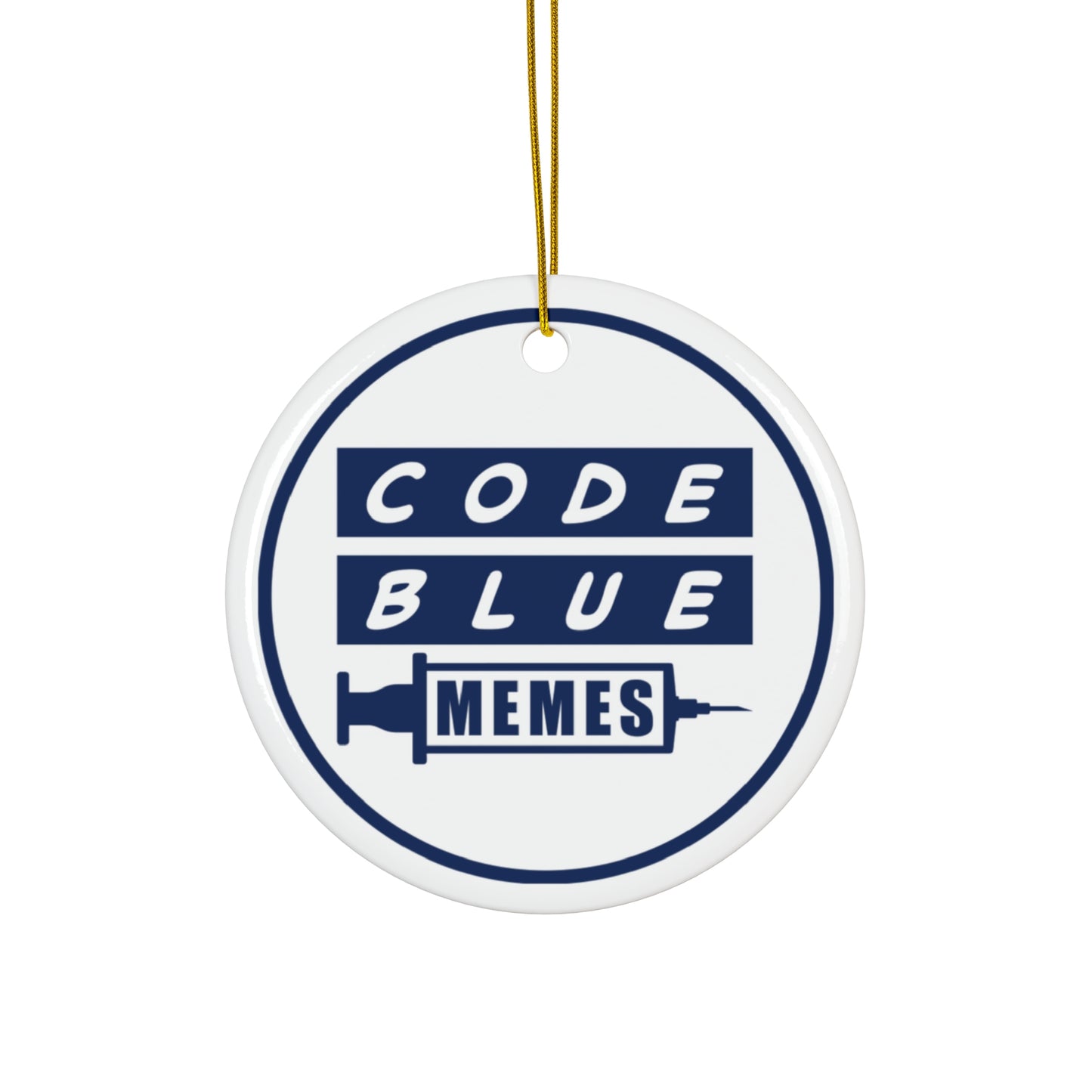 Code Blue Memes Christmas Tree Ornament