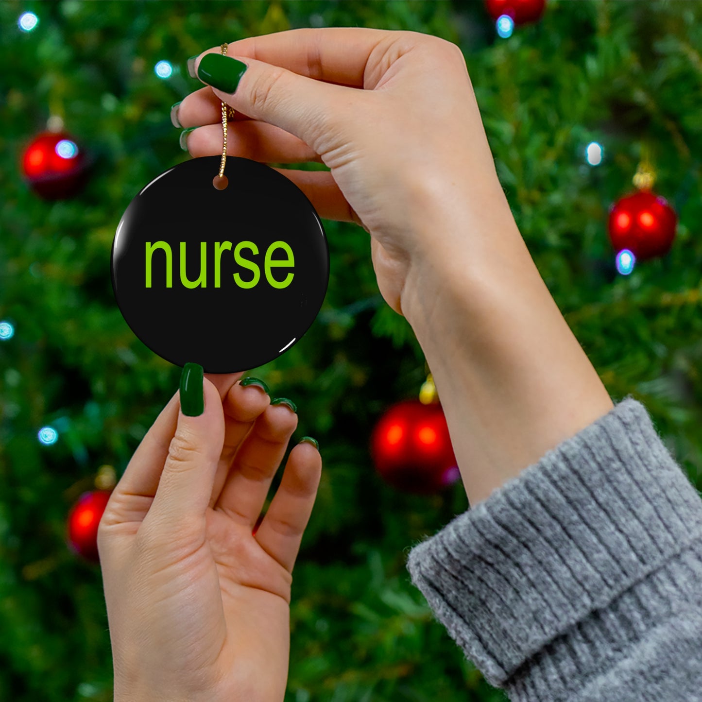 brat nurse Christmas Tree Ornament