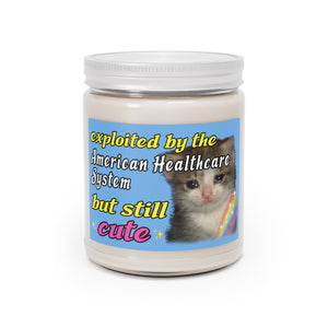Exploited By The American Healthcare System Cat - Scented Candle