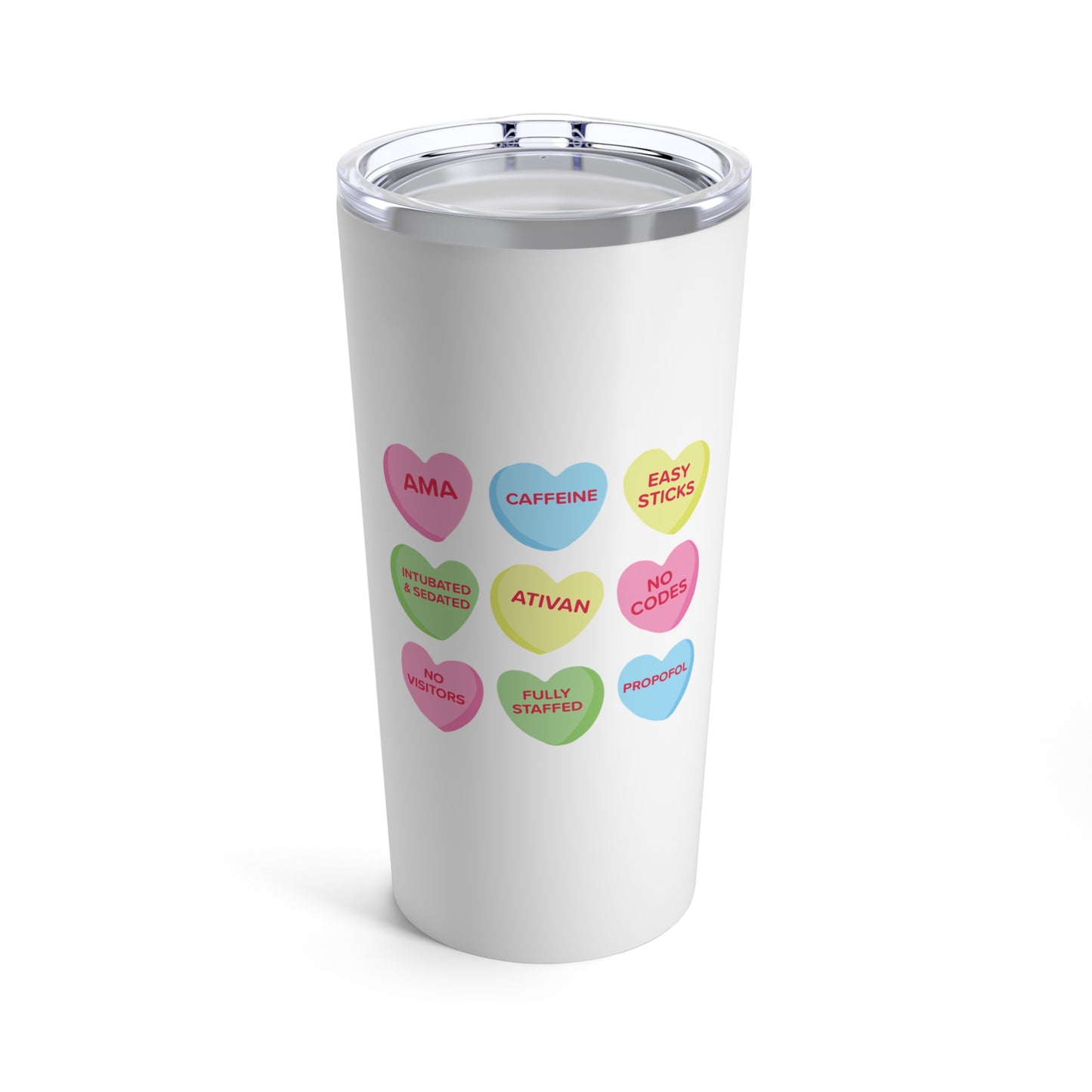 Candy Hearts Tumbler