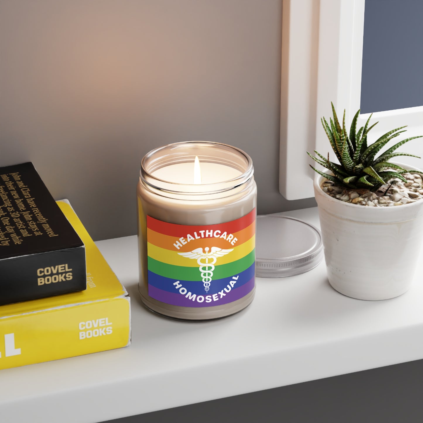 Healthcare Homosexual Caduceus - Scented Candle