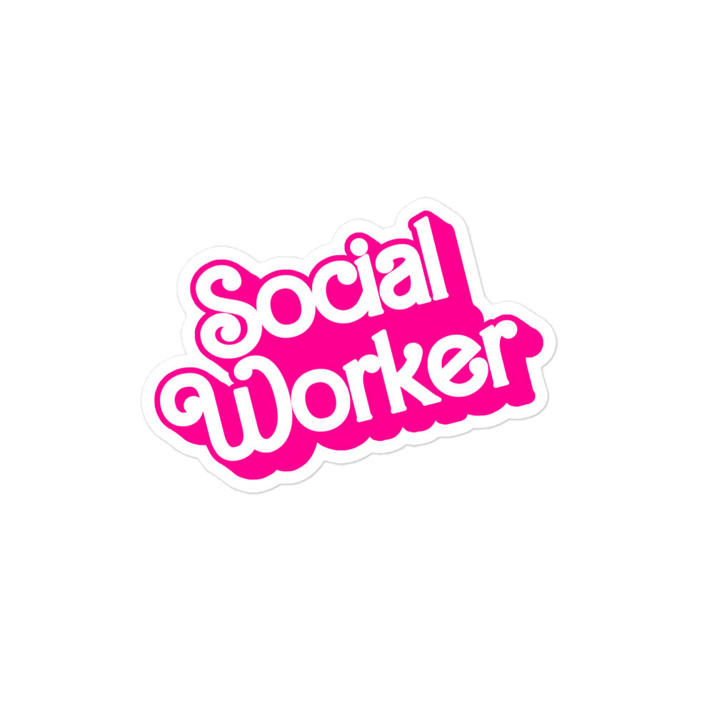 Barbie Social Worker Sticker
