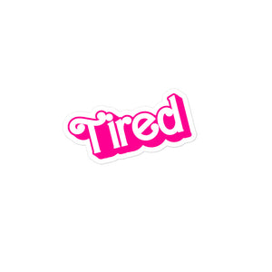 Barbie Tired Sticker