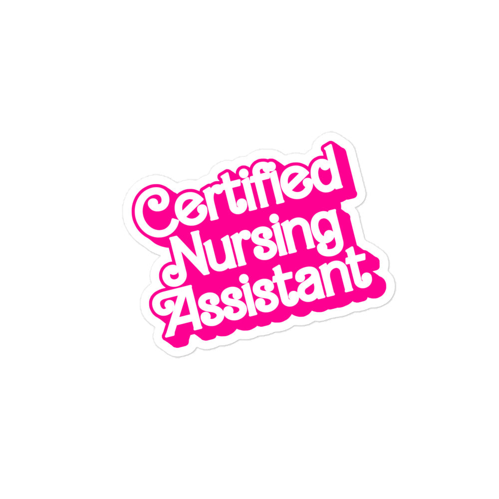 Barbie Certified Nursing Assistant Sticker