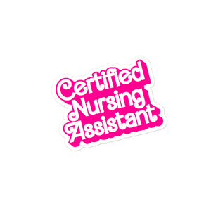 Barbie Certified Nursing Assistant Sticker
