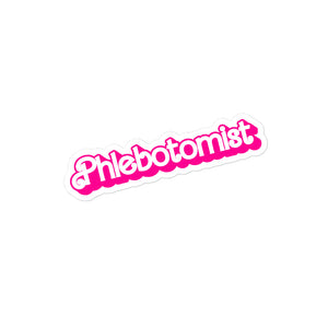 Barbie Phlebotomist Sticker