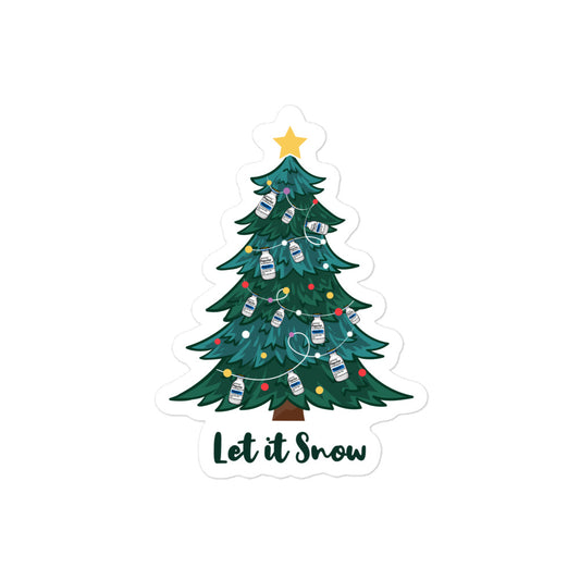 Let It Snow Propofol Christmas Tree Sticker