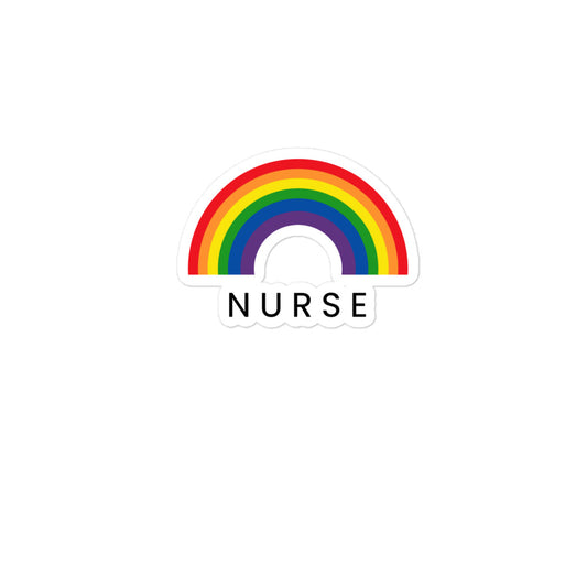 Rainbow Nurse Sticker