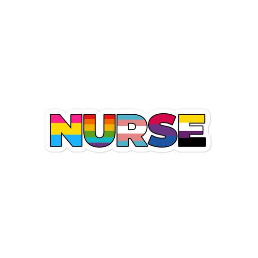 Nurse Pride Flags Sticker