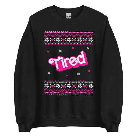 Barbie Tired Ugly Christmas Sweater