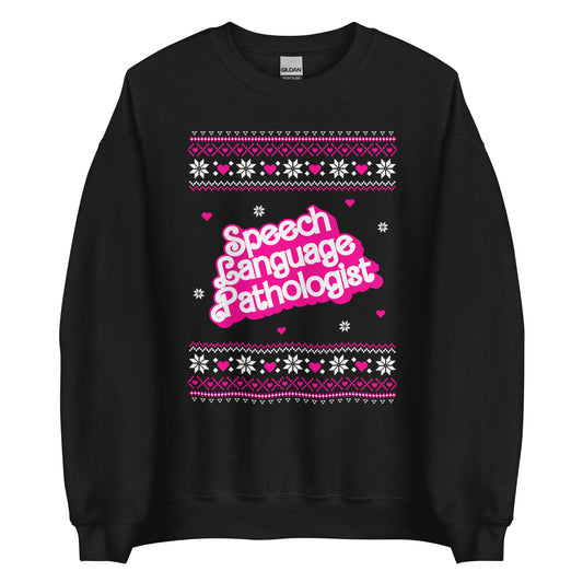 Barbie Speech Language Pathologist Ugly Christmas Sweater