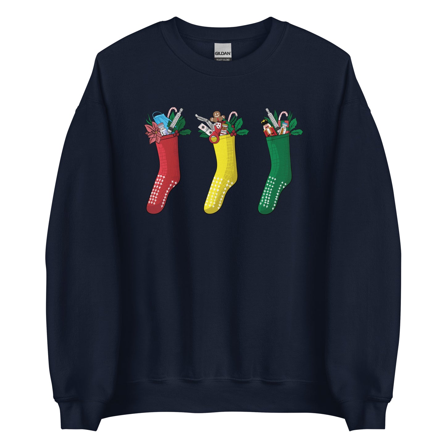 Grippy Christmas Stockings Sweatshirt